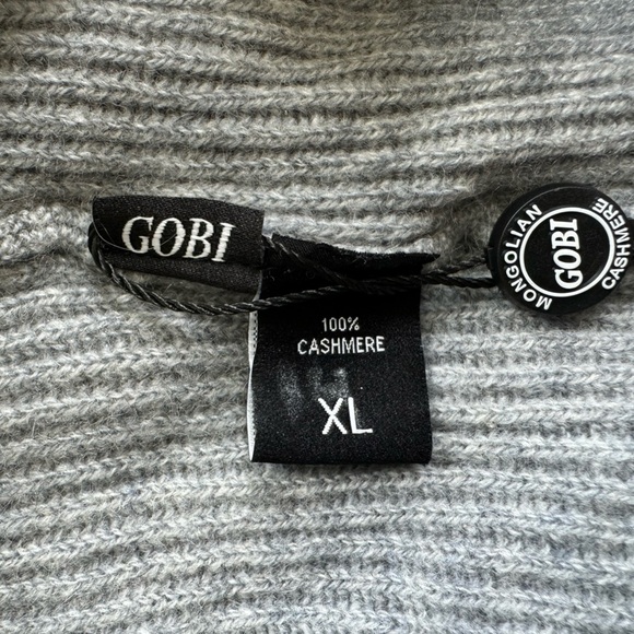 Gobi Cuffed Cashmere Jogger In Grey Size XL Elastic Waist Soft Comfy - Picture 7 of 8